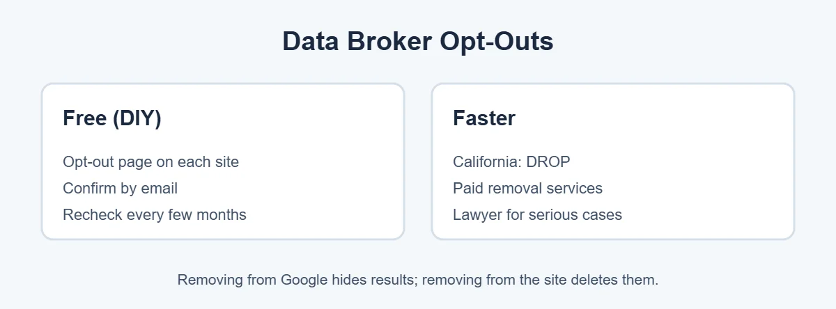 Opt out of data brokers to remove personal info
