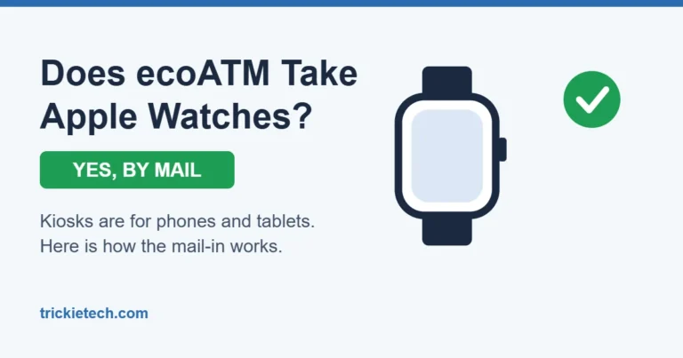 Does ecoATM take Apple Watches? Yes, through mail-in