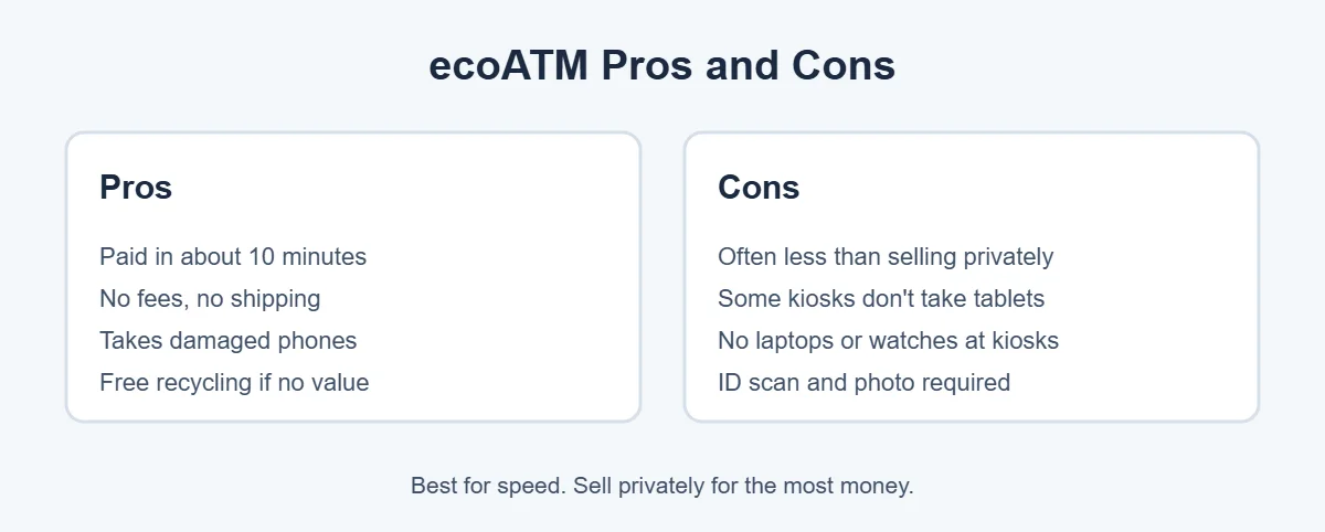 ecoATM review pros and cons