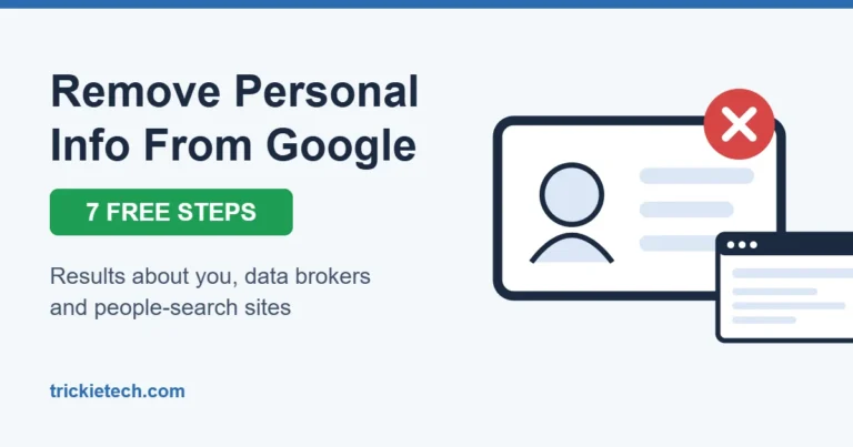 How to remove personal info from Google search