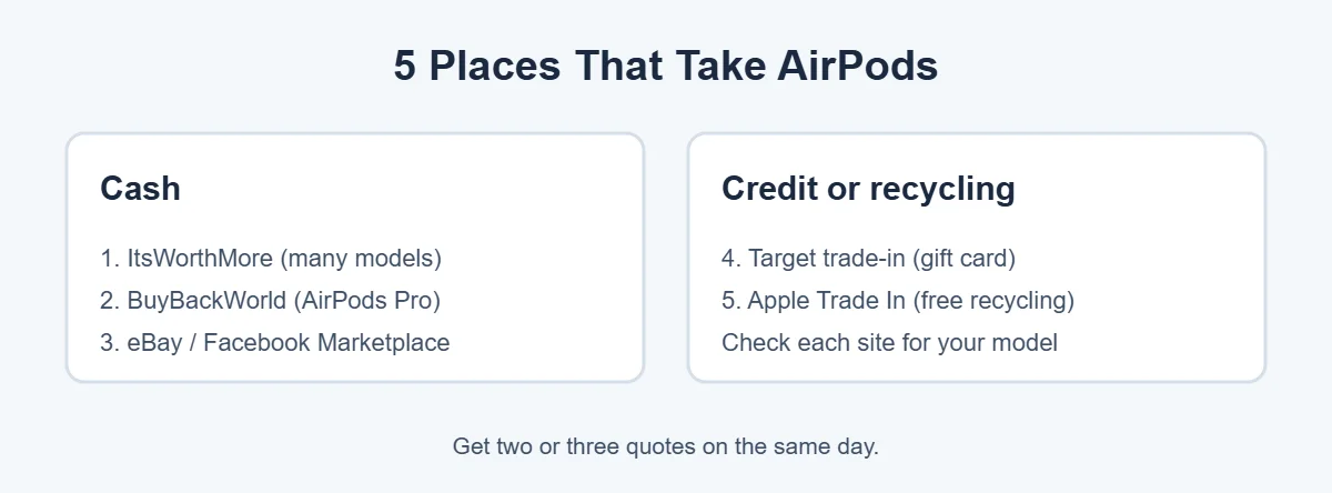 Where to sell AirPods for cash or credit